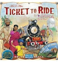 Ticket to Ride Map Coll 2 India/Switzerl Map Collection 2 Expansion